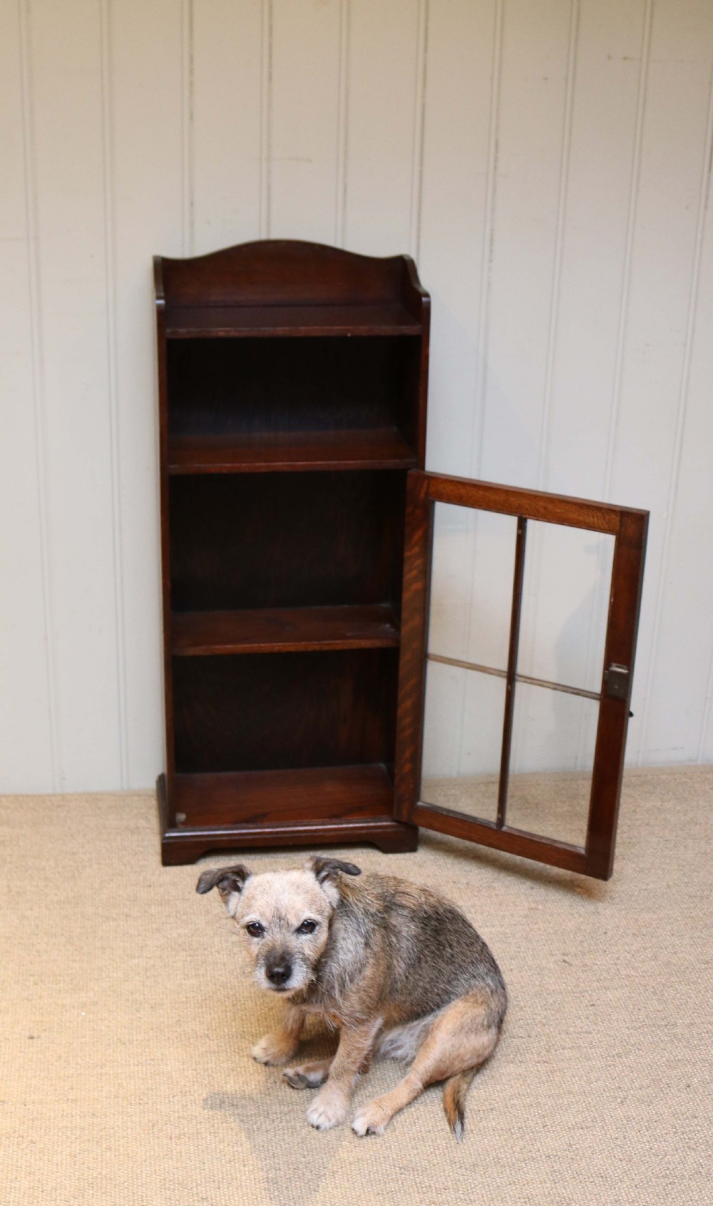 Small Oak Part Glazed Bookcase View VIII