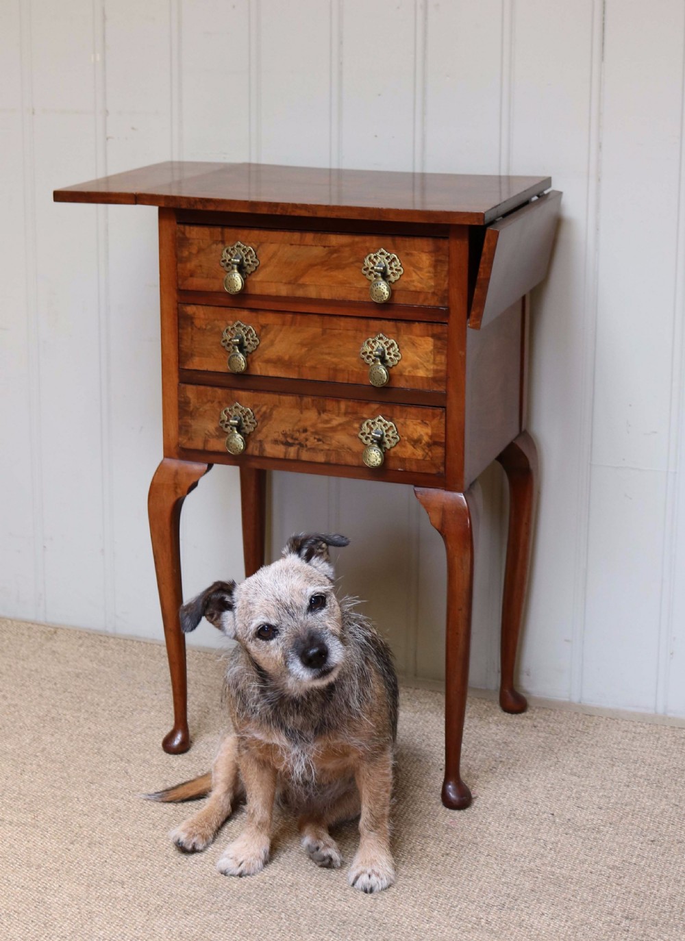 Walnut Drop Leaf Side Table  View IV