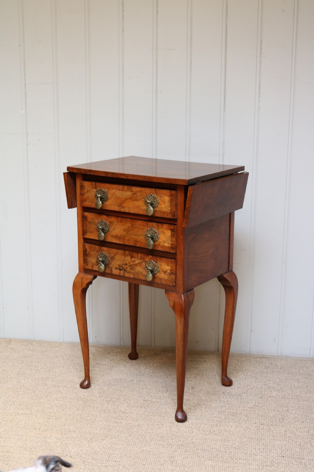 Walnut Drop Leaf Side Table  View VI