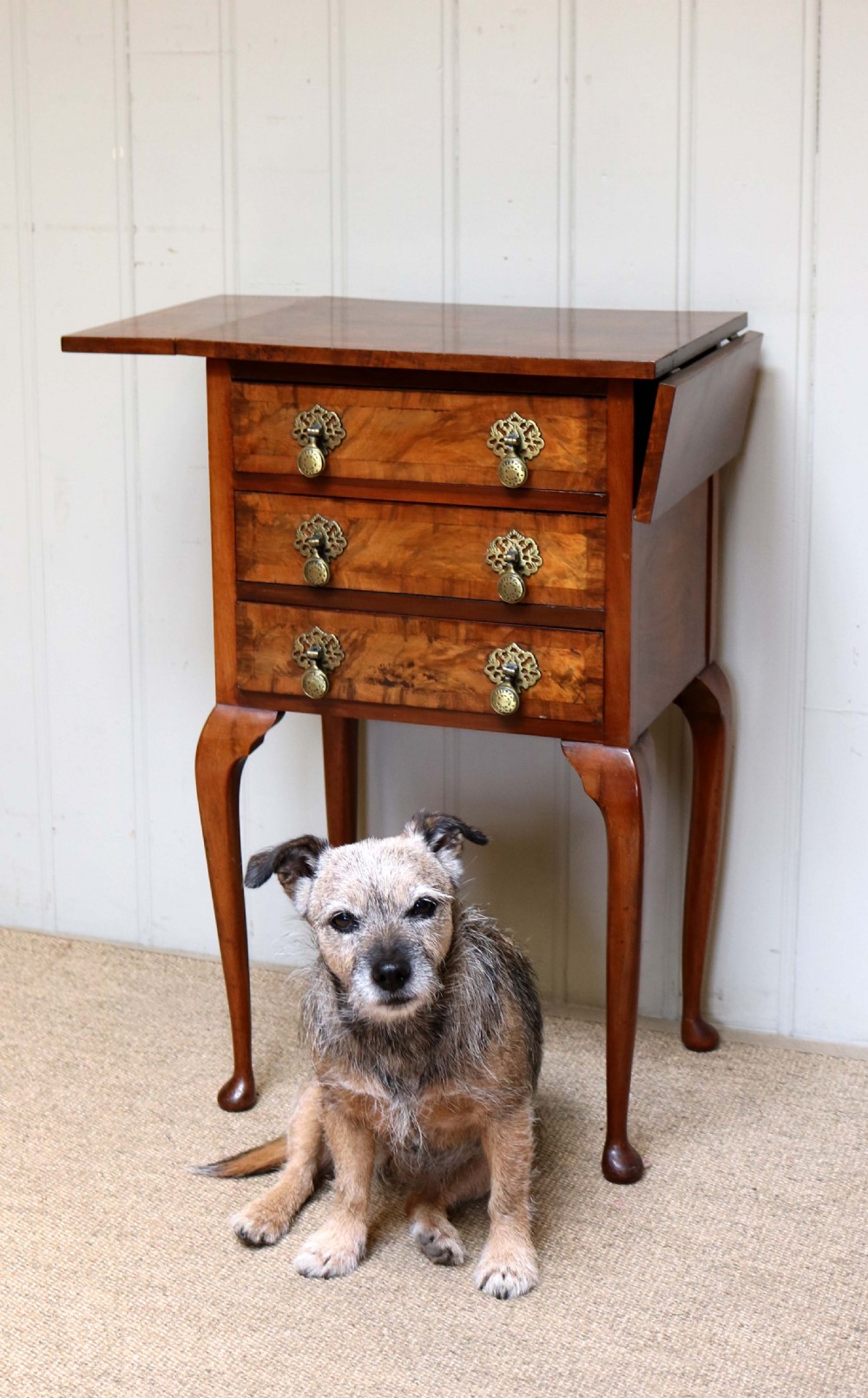 Walnut Drop Leaf Side Table  View VII