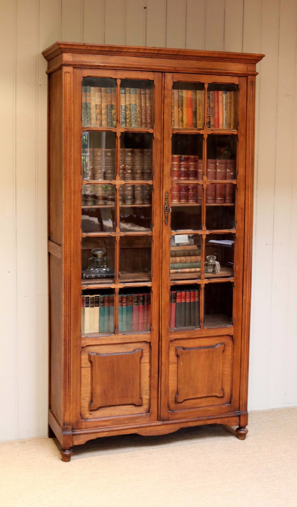 Tall Beechwood Cabinet Bookcase View III