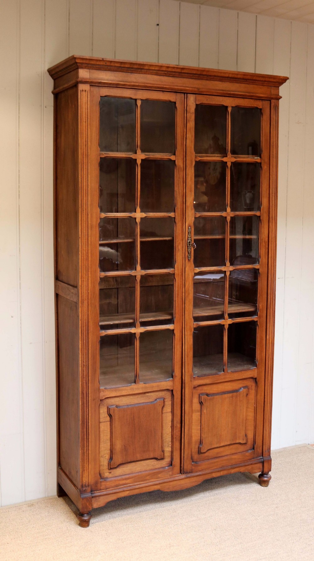 Tall Beechwood Cabinet Bookcase View IV