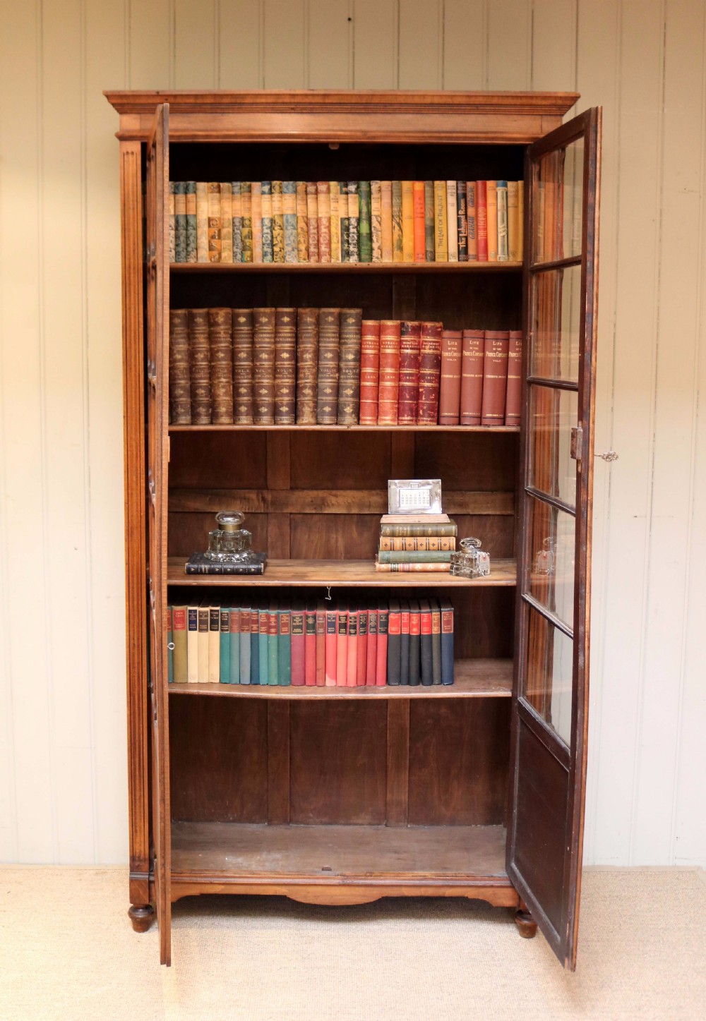 Tall Beechwood Cabinet Bookcase View V