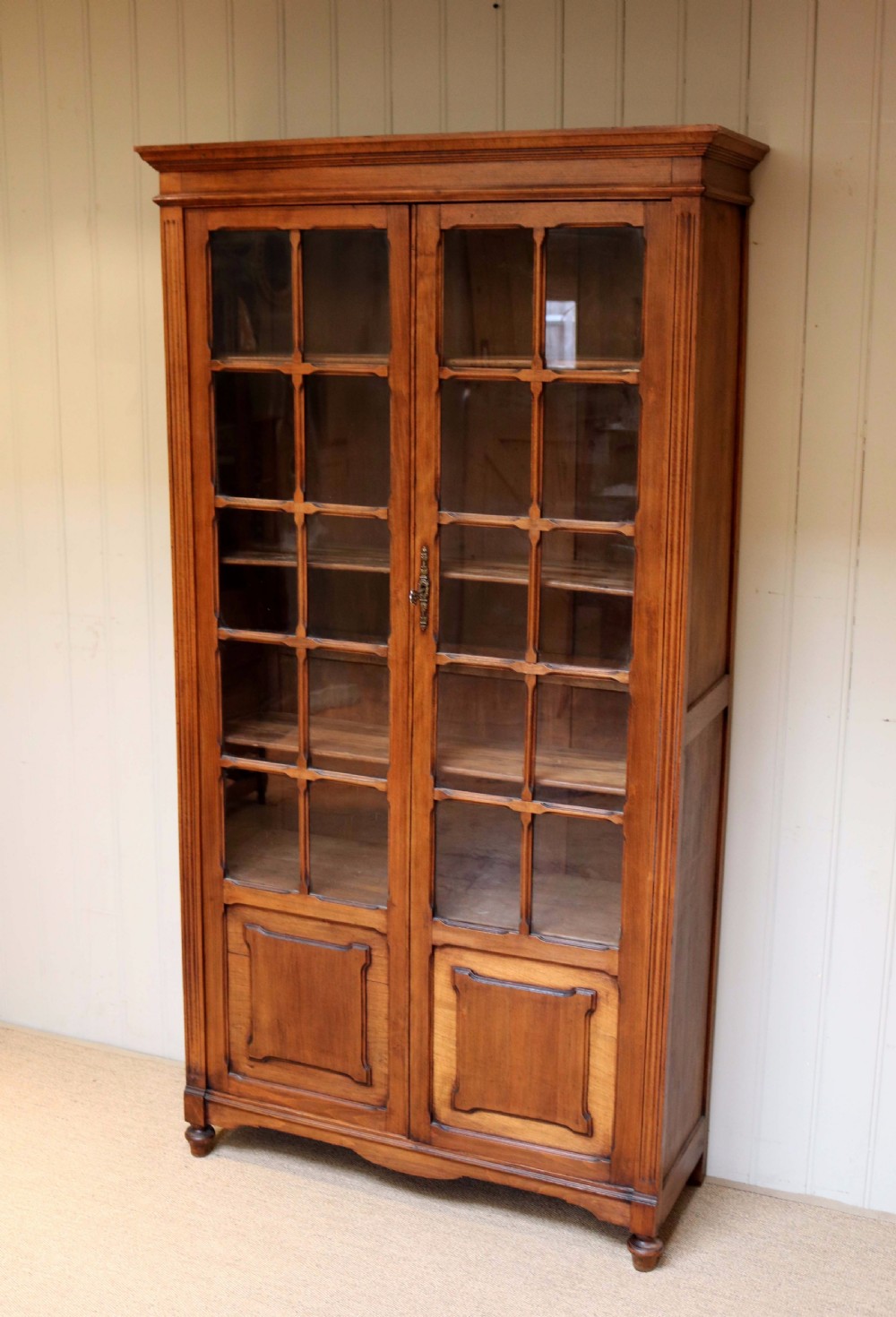 Tall Beechwood Cabinet Bookcase View VI