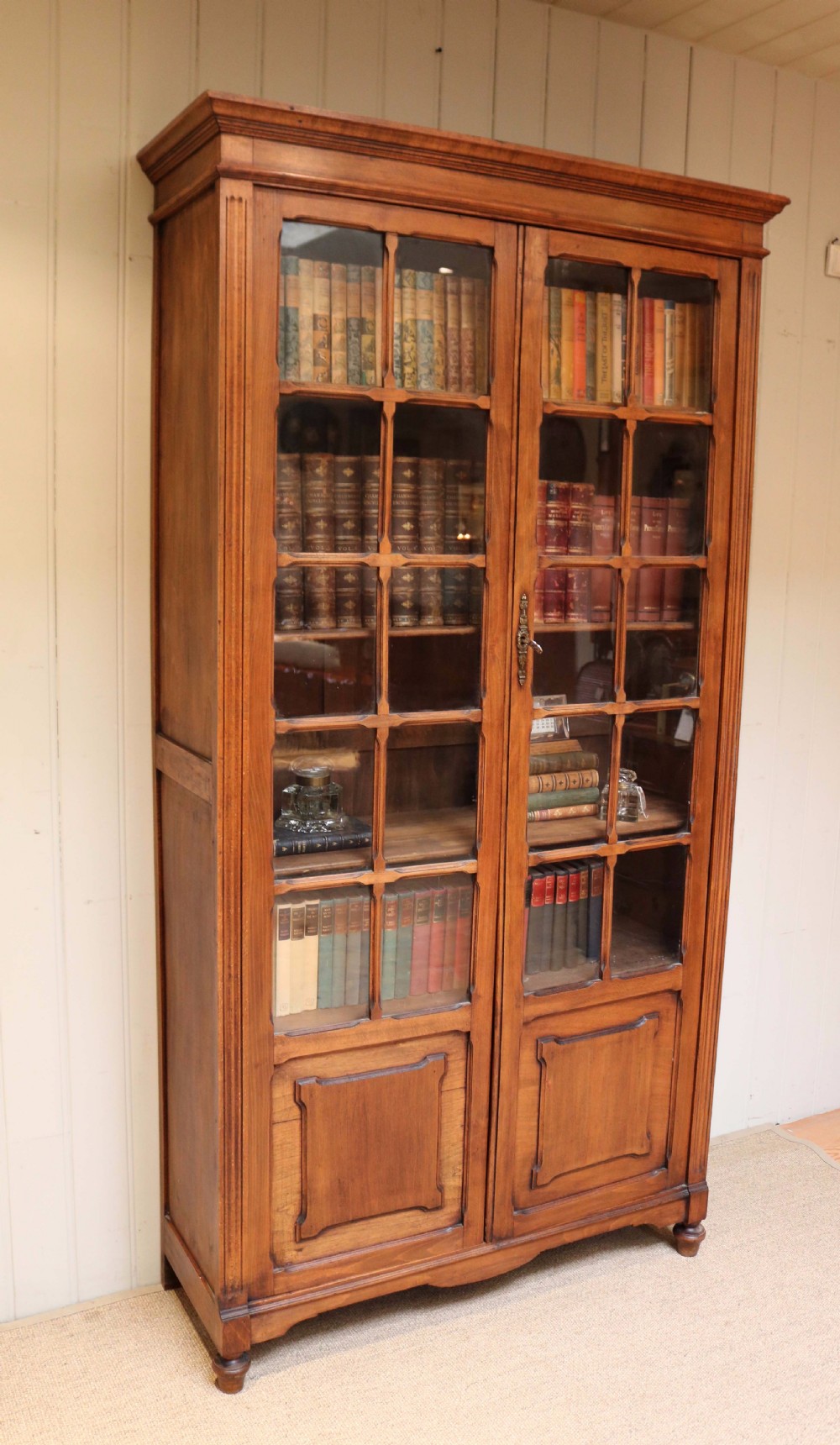 Tall Beechwood Cabinet Bookcase View VII
