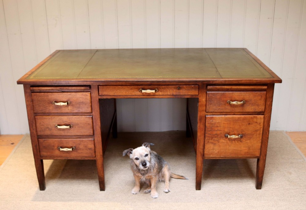 Large Oak Desk  View II