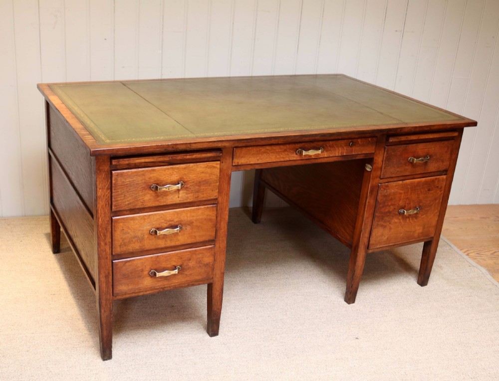 Large Oak Desk  View VI