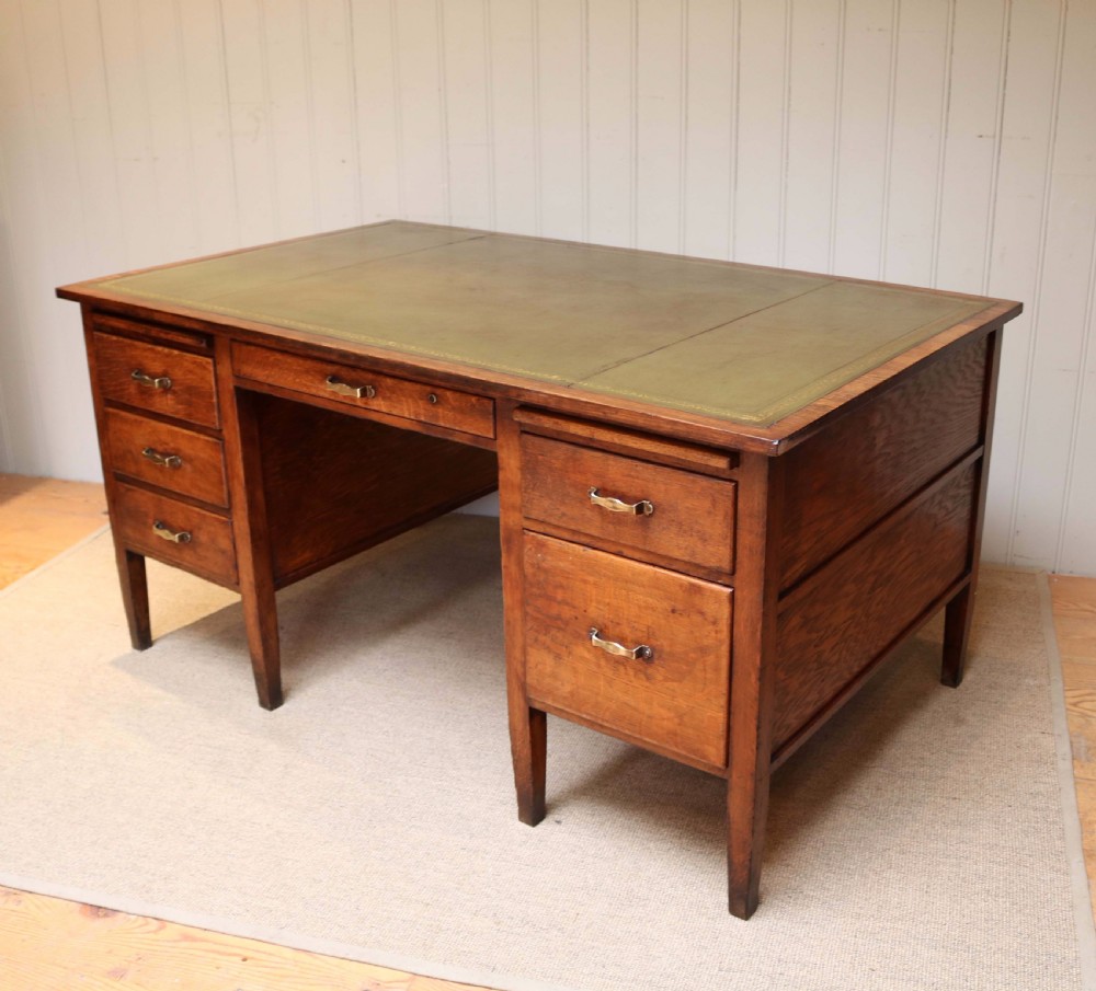 Large Oak Desk  View VIII