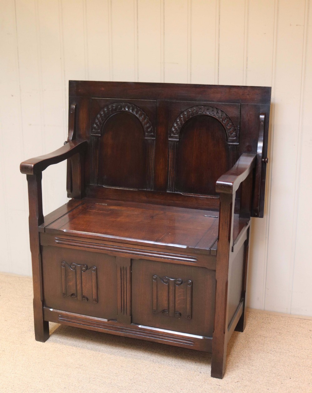 Oak Monks Bench View VIII