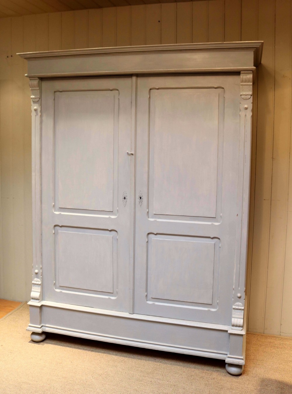 Large Painted Two Door Wardrobe View II