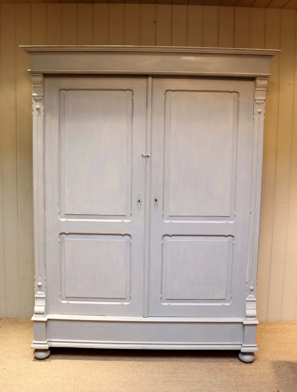 Large Painted Two Door Wardrobe View III