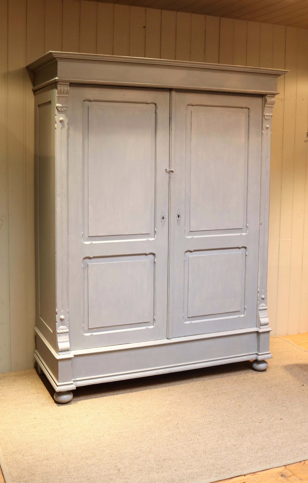 Large Painted Two Door Wardrobe View V