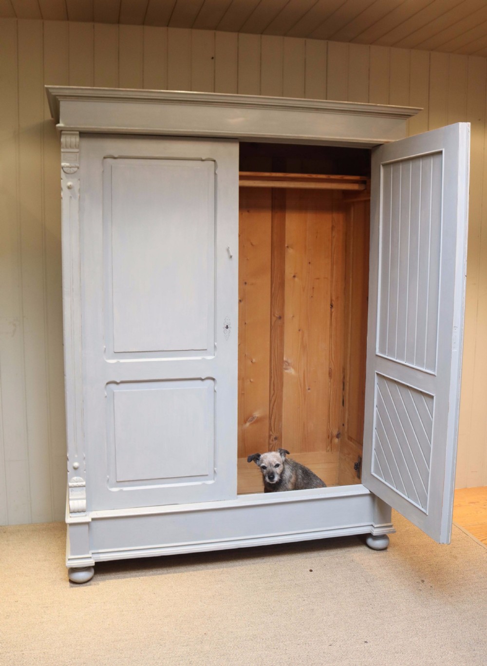 Large Painted Two Door Wardrobe View VIII
