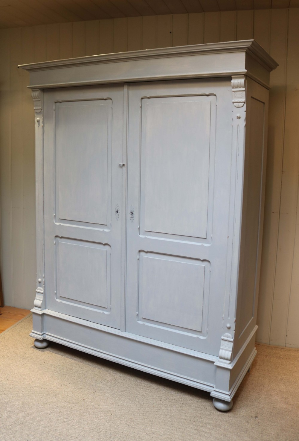 Large Painted Two Door Wardrobe View IX