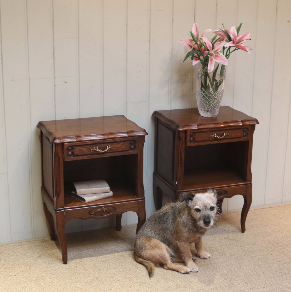 Pair Of Oak Low Bedside Cabinets View VII