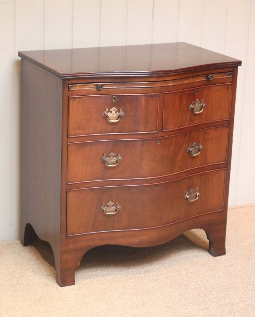 Mahogany Serpentine Front Chest Of Drawers  View VIII