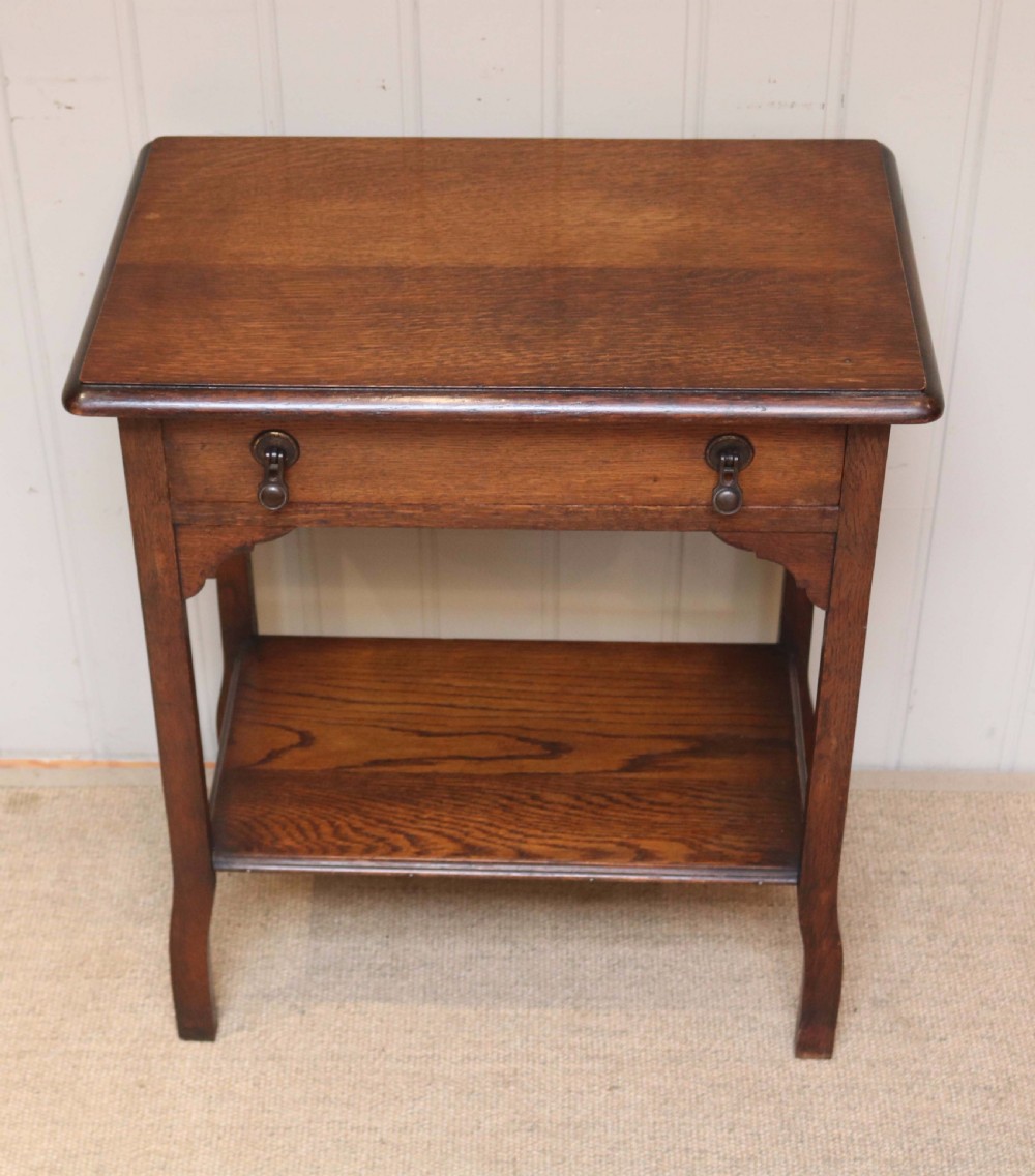 Low Oak Side Table  View IV