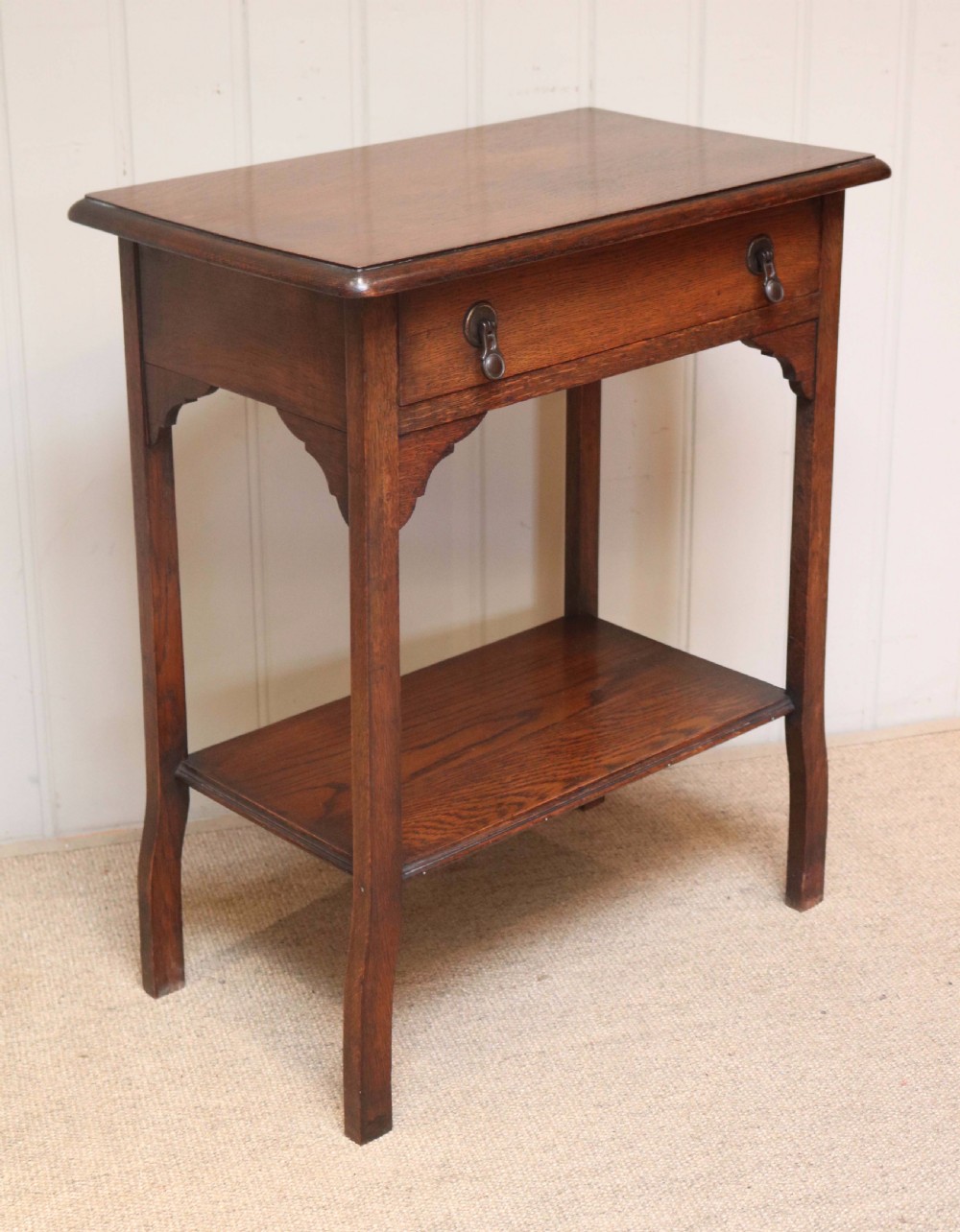 Low Oak Side Table  View V
