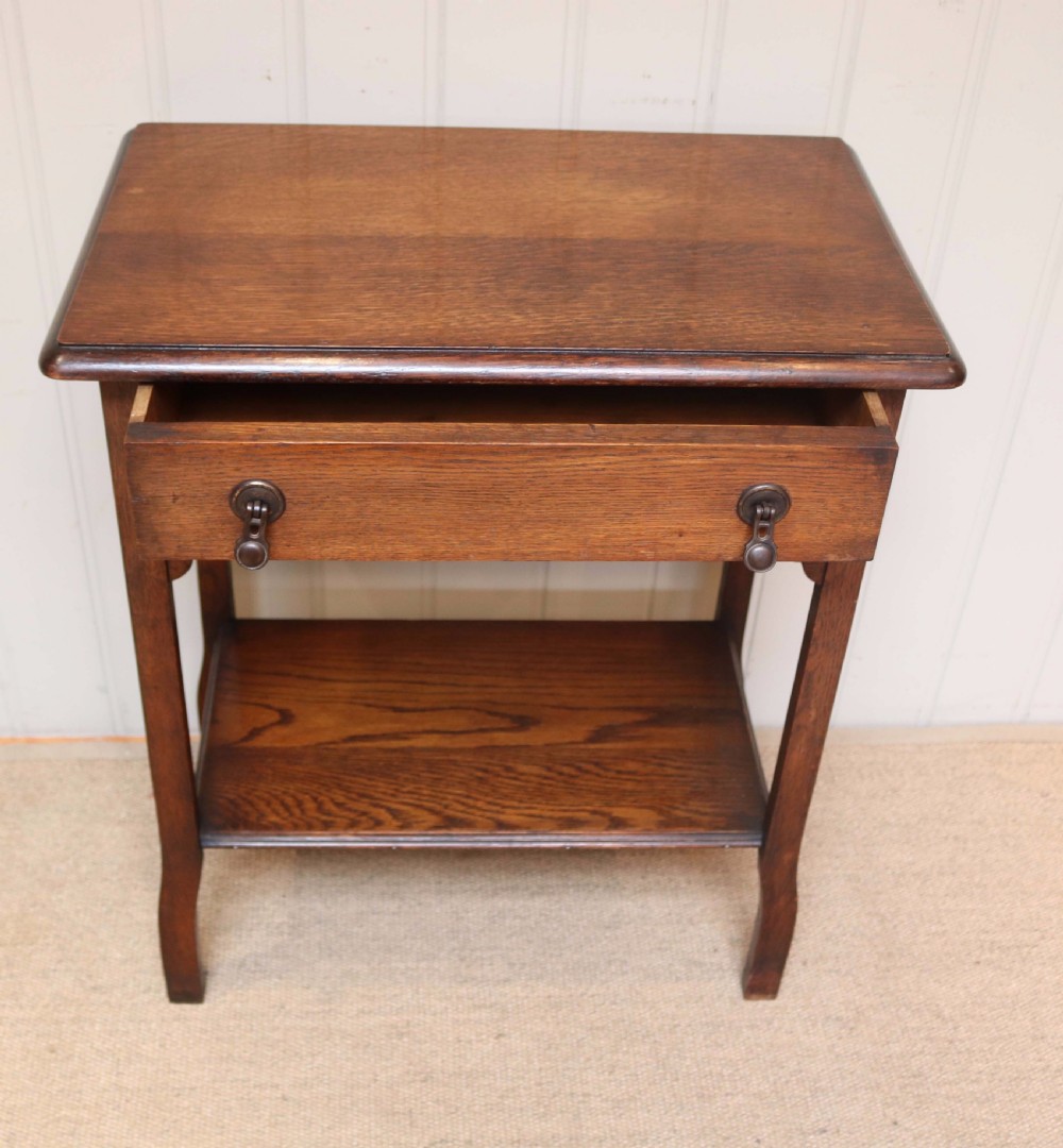Low Oak Side Table  View VII