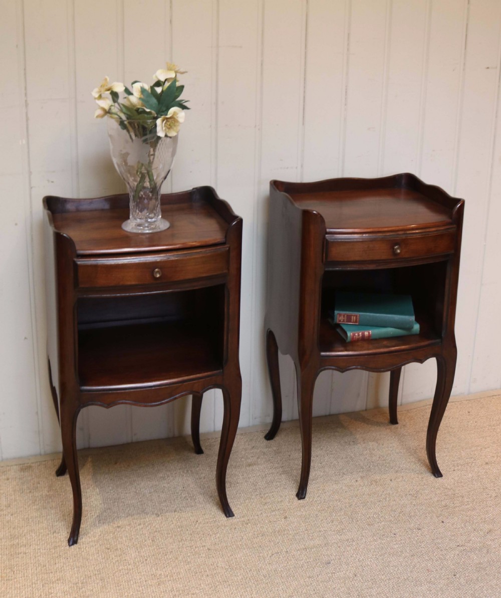 Pair Of French Cherrywood Bedside Cabinets View VIII