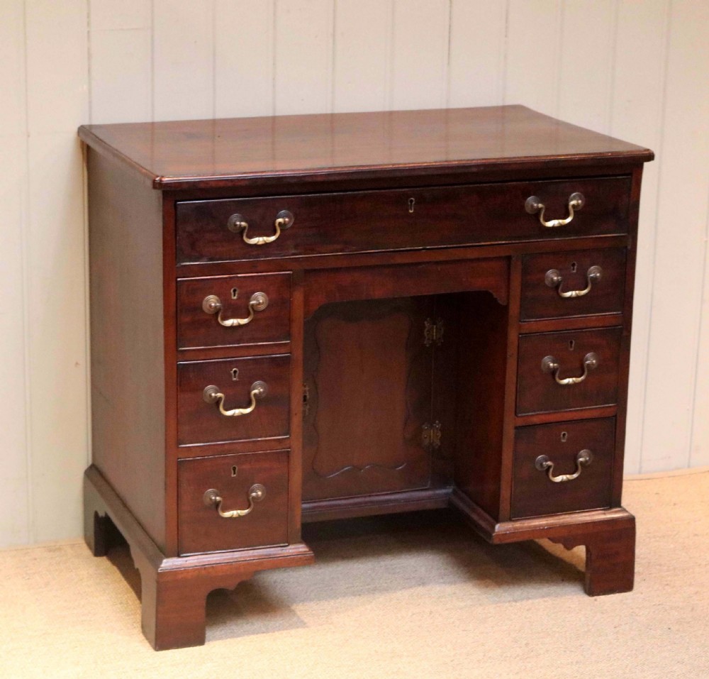 Georgian Mahogany Kneehole Desk  View III
