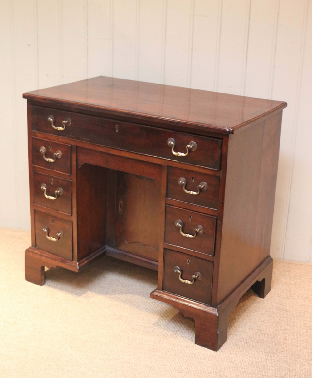 Georgian Mahogany Kneehole Desk  View V