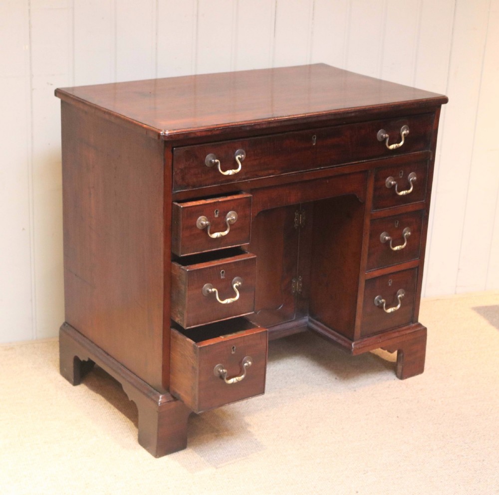Georgian Mahogany Kneehole Desk  View VII