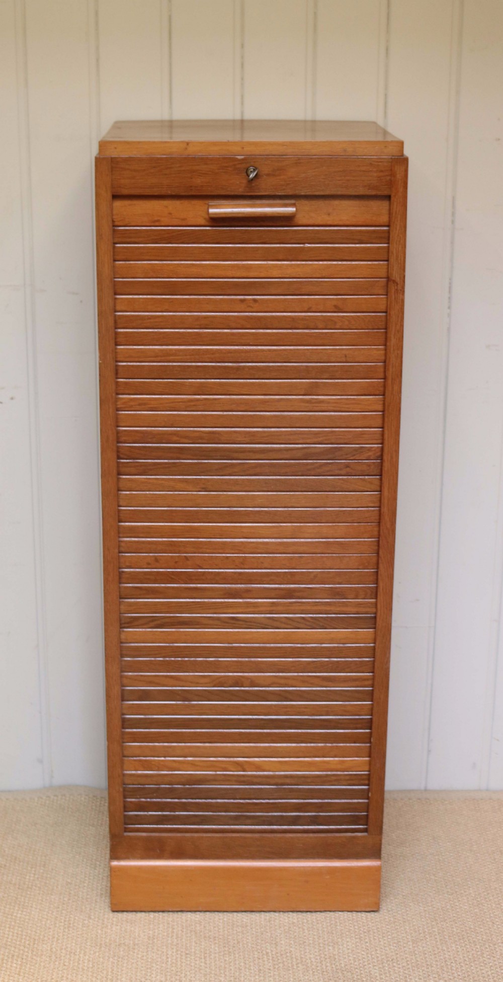 1920s Single Tambour Front Filing Cabinet View II