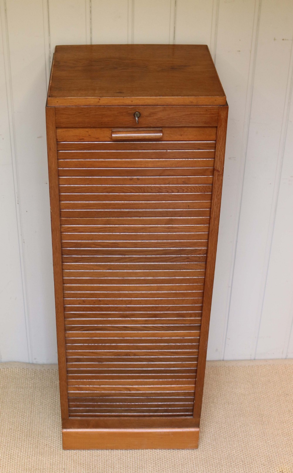 1920s Single Tambour Front Filing Cabinet View VII