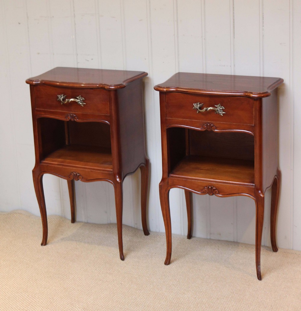 Pair Of Cherry Wood Bedside Cabinets  View IV