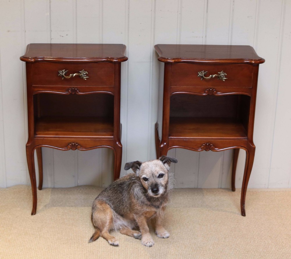 Pair Of Cherry Wood Bedside Cabinets  View VIII