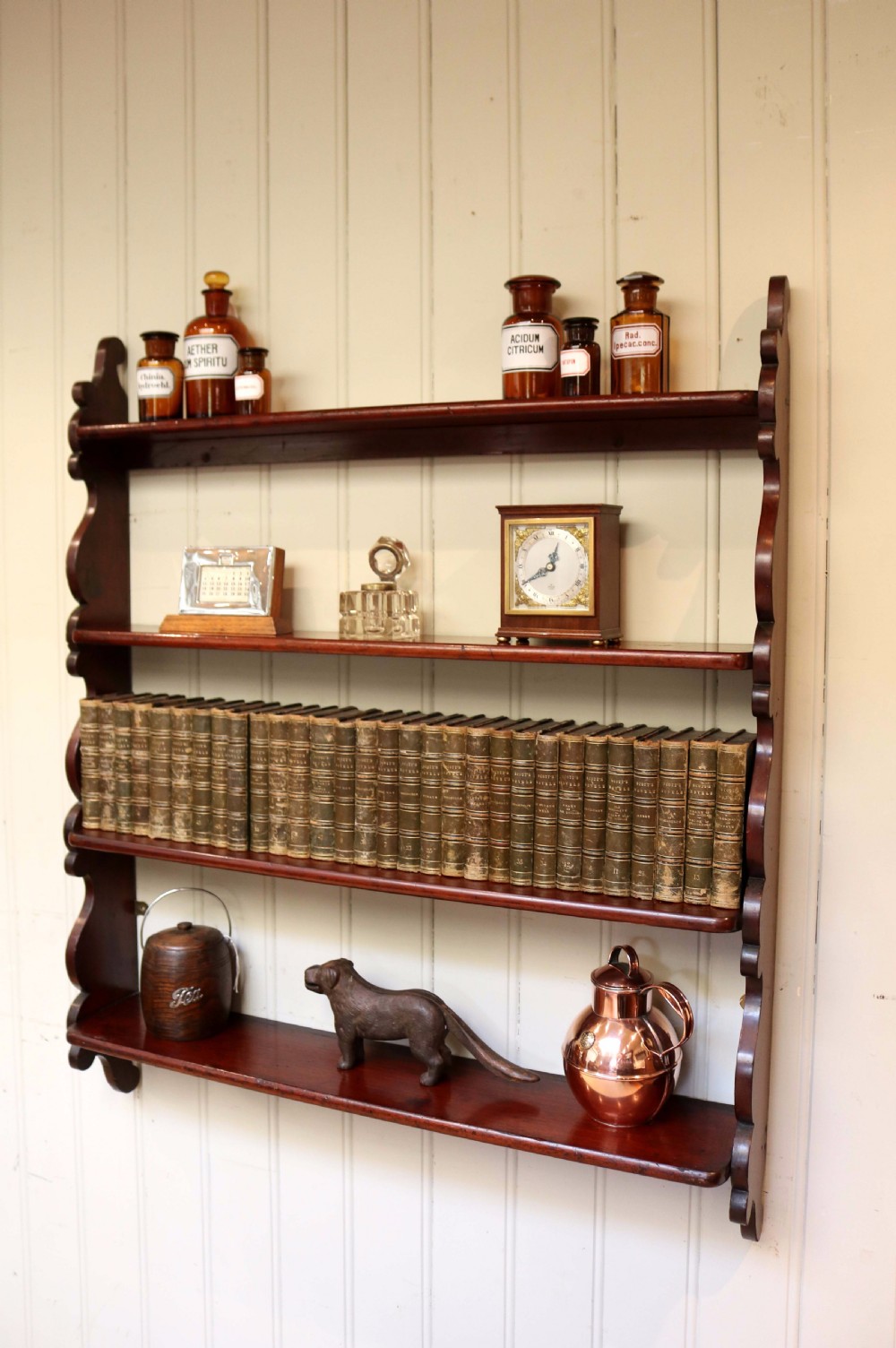 Mahogany Waterfall Shelves View III