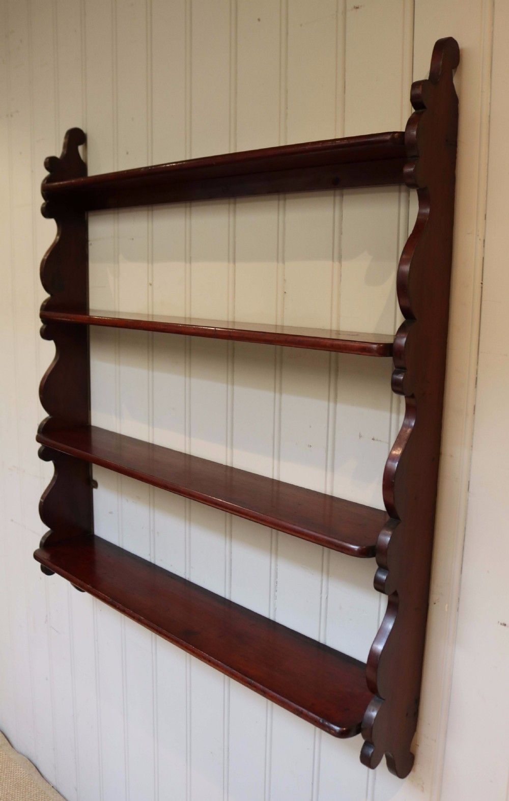 Mahogany Waterfall Shelves View IV