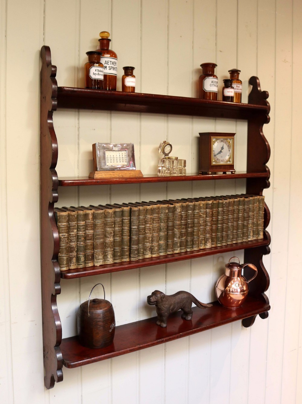 Mahogany Waterfall Shelves View V