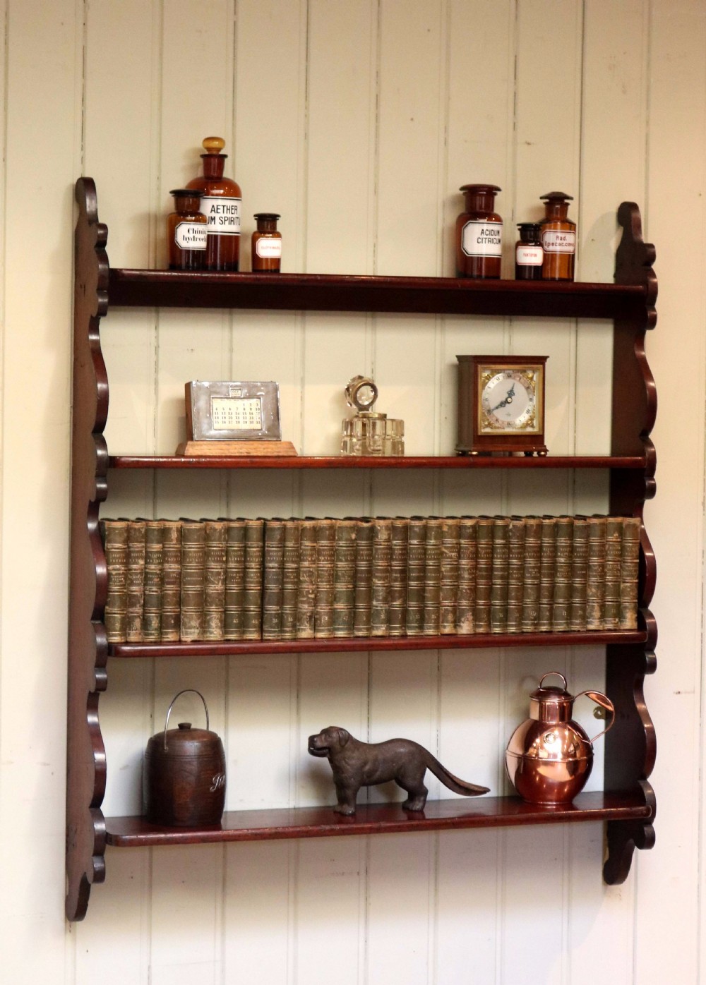 Mahogany Waterfall Shelves View VII