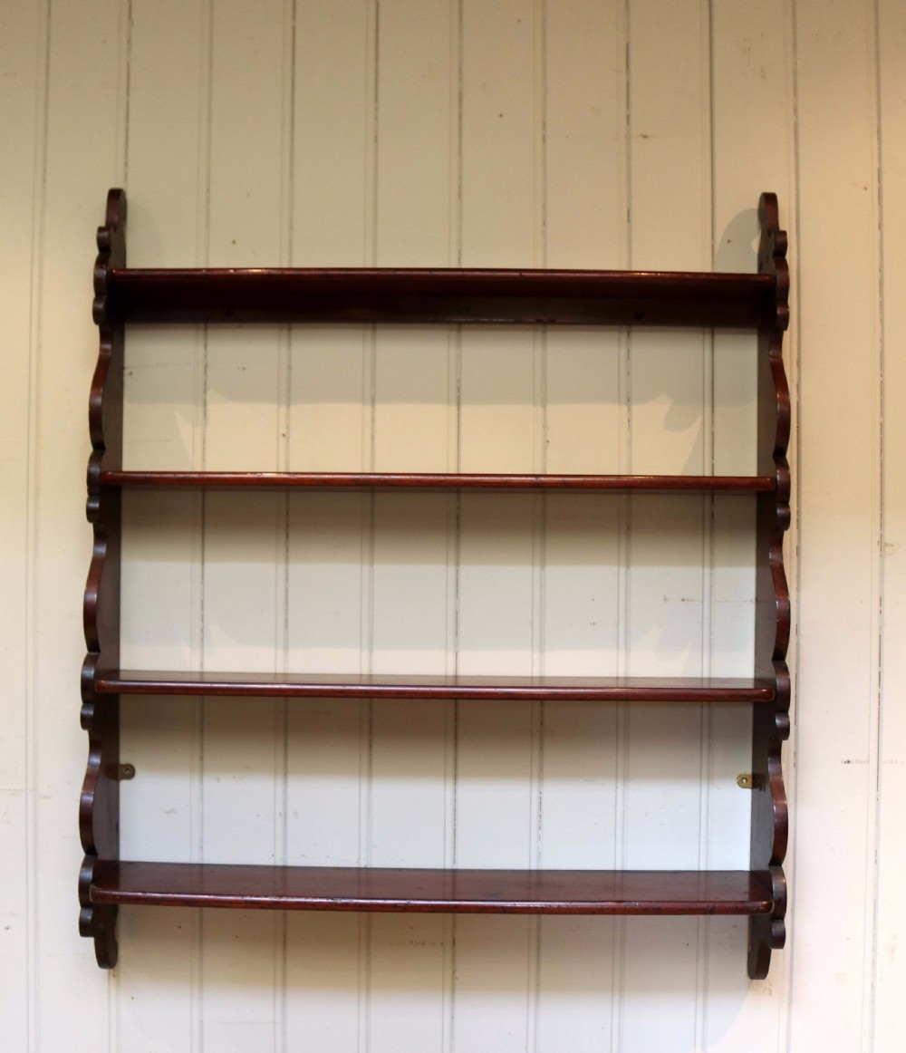 Mahogany Waterfall Shelves View VIII
