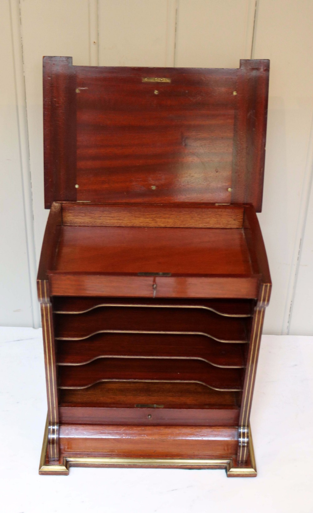 Mahogany And Satinwood Stationery Cabinet  View VII