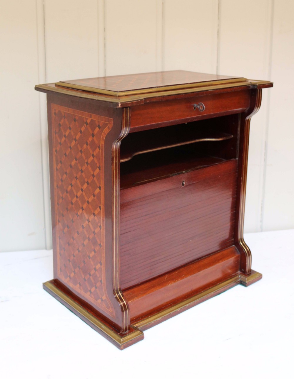 Mahogany And Satinwood Stationery Cabinet  View IX