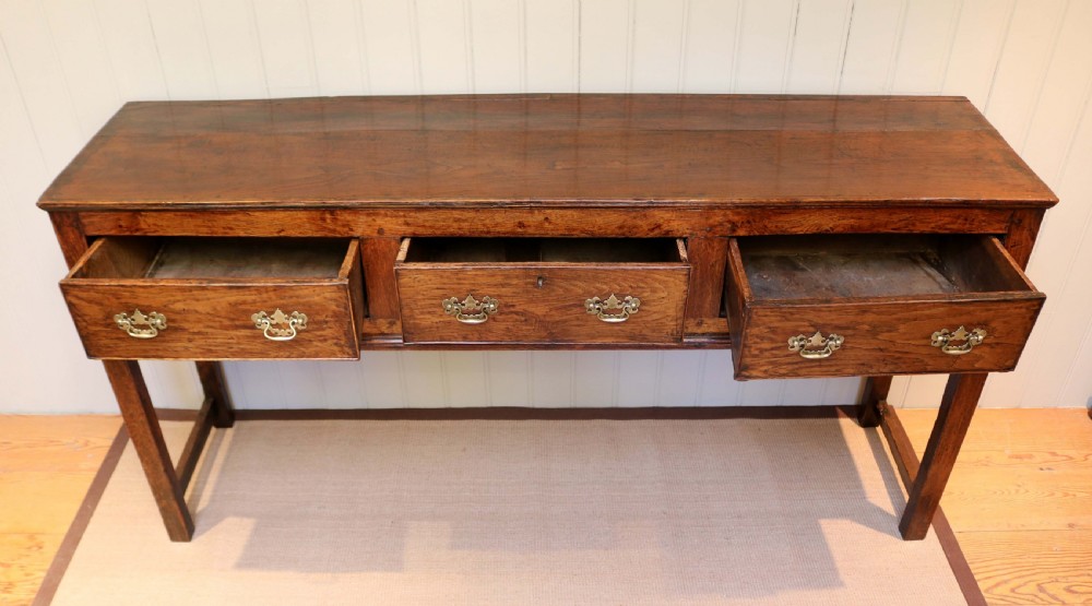 Mid Georgian Elm Dresser Base View V