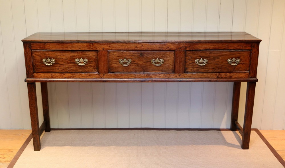 Mid Georgian Elm Dresser Base View VII