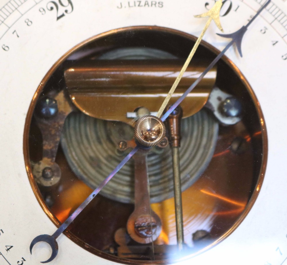 Large Oak Aneroid Barometer View VIII