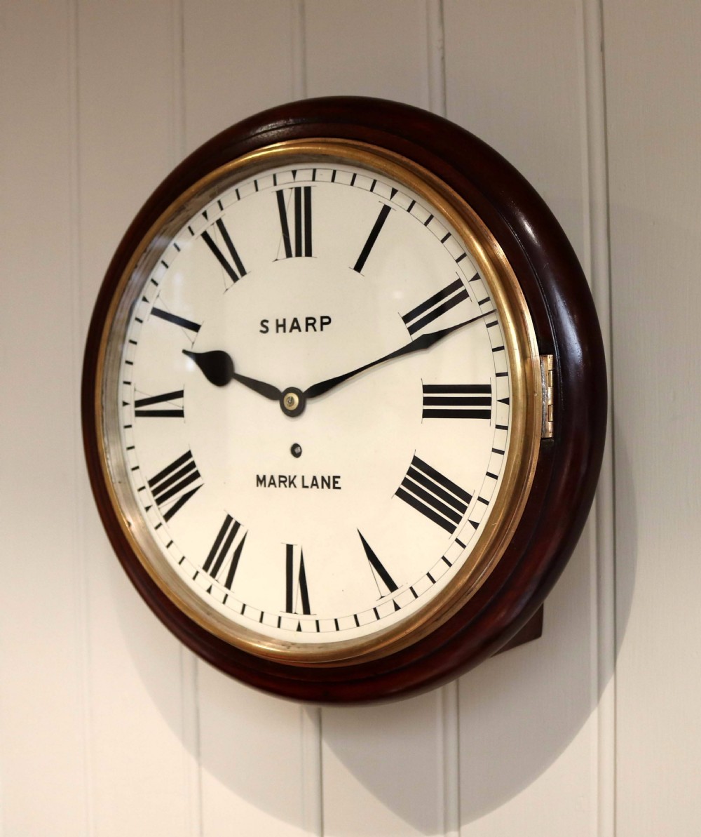 Mahogany Fusee Dial Clock  View V
