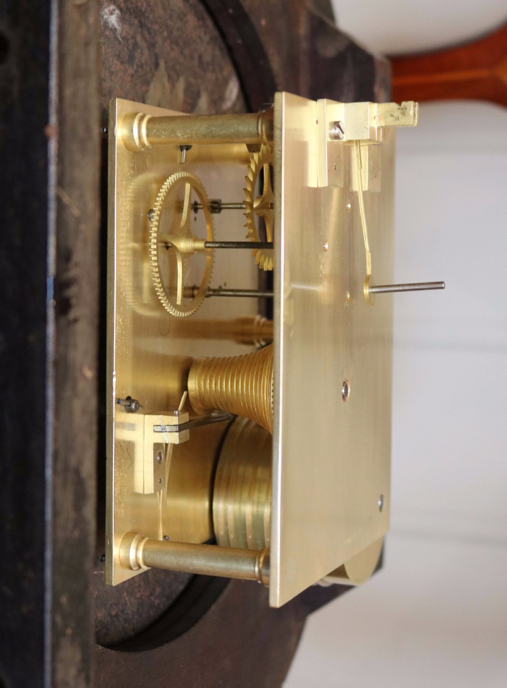 Mahogany Fusee Dial Clock  View VI