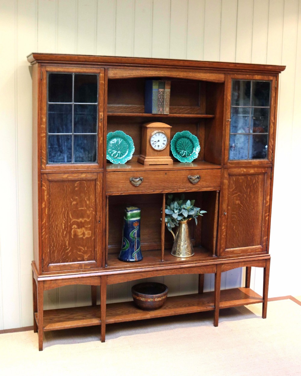 Arts And Crafts Oak Cabinet View II