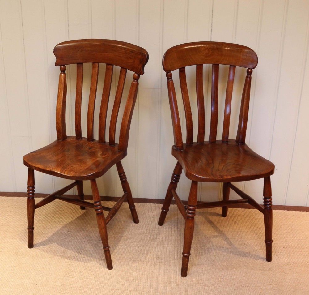 Matched Set Of Six Beech And Elm Windsor Chairs View IV