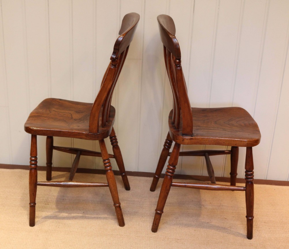 Matched Set Of Six Beech And Elm Windsor Chairs View VII