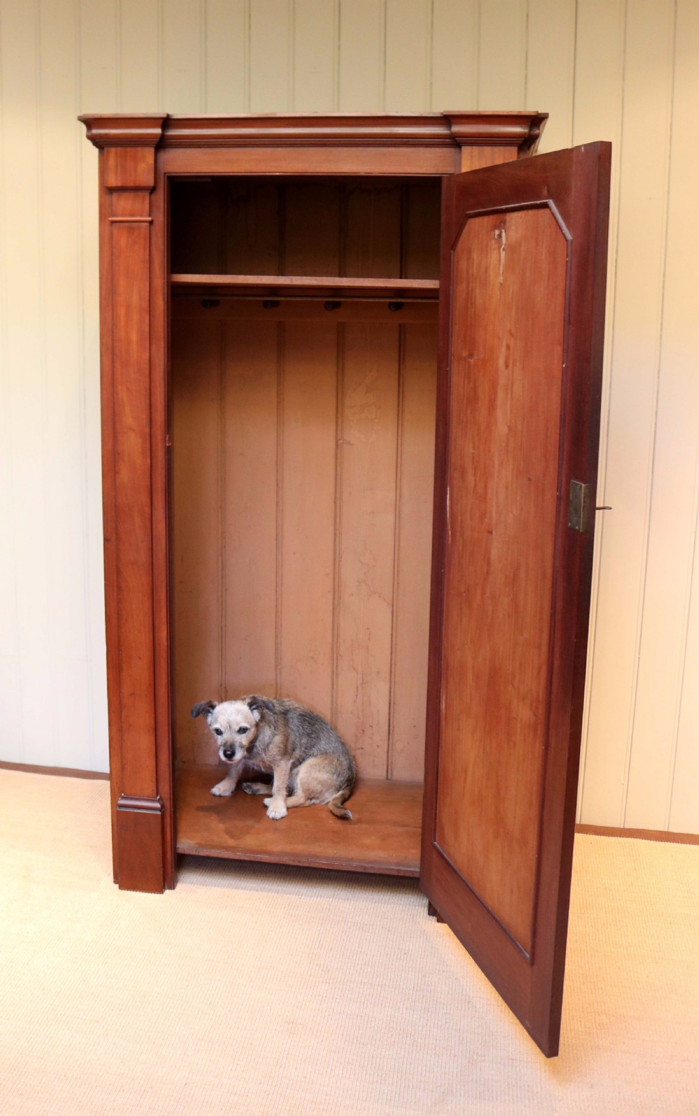 Victorian Mahogany Mirrored Door Wardrobe View VI