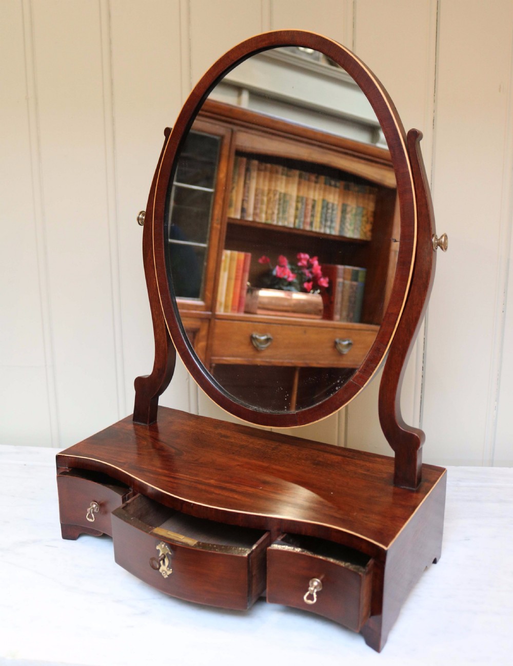 Victorian Mahogany Dressing Table Mirror View IV