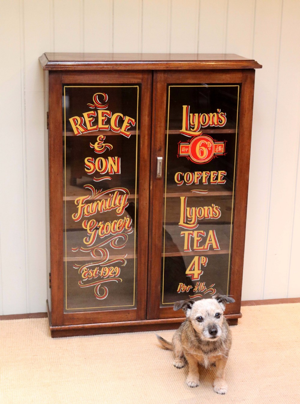 Mahogany Two Door Shop Display Bookcase View III