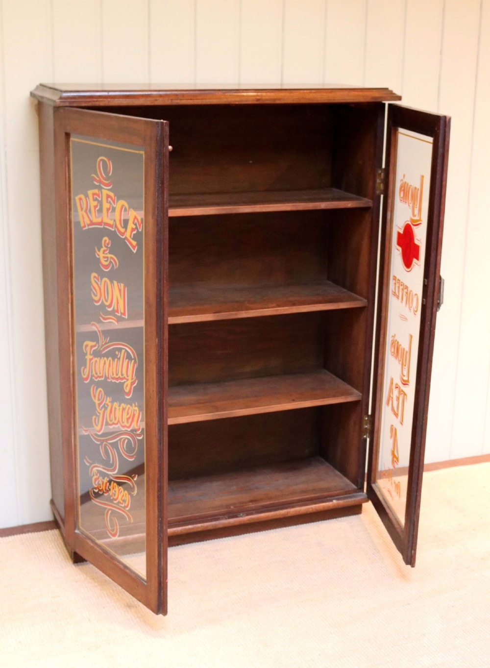 Mahogany Two Door Shop Display Bookcase View IV